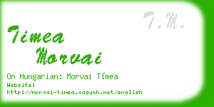 timea morvai business card